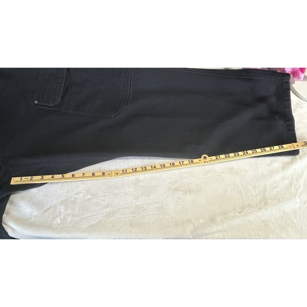 Duluth Trading Co Cargo Pants Mens 34x34 Black Fire Hose Cotton Workwear Utility - Picture 12 of 16